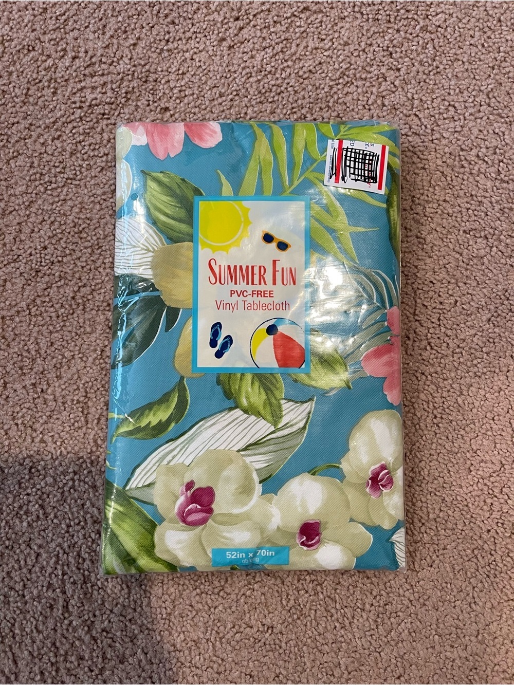 Summer Fun Tropical Forest OBLONG Vinyl Tablecloth-PVC-Free